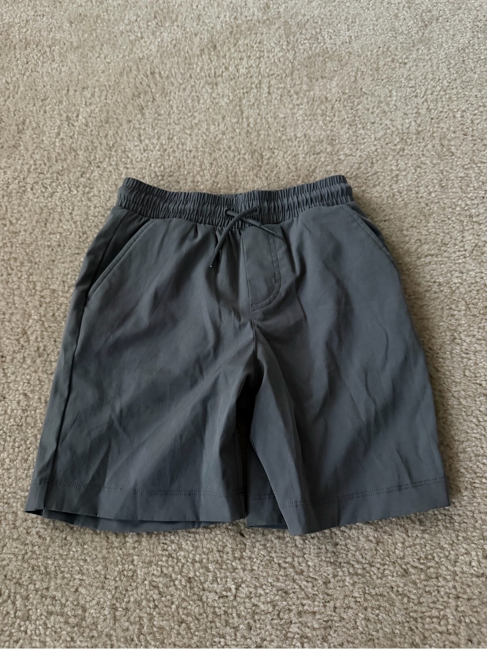 Vineyard Vines Boys Charcoal Gray Elastic-Waist Shorts